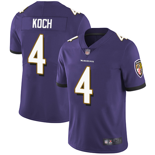 Baltimore Ravens Limited Purple Men Sam Koch Home Jersey NFL Football 4 Vapor Untouchable